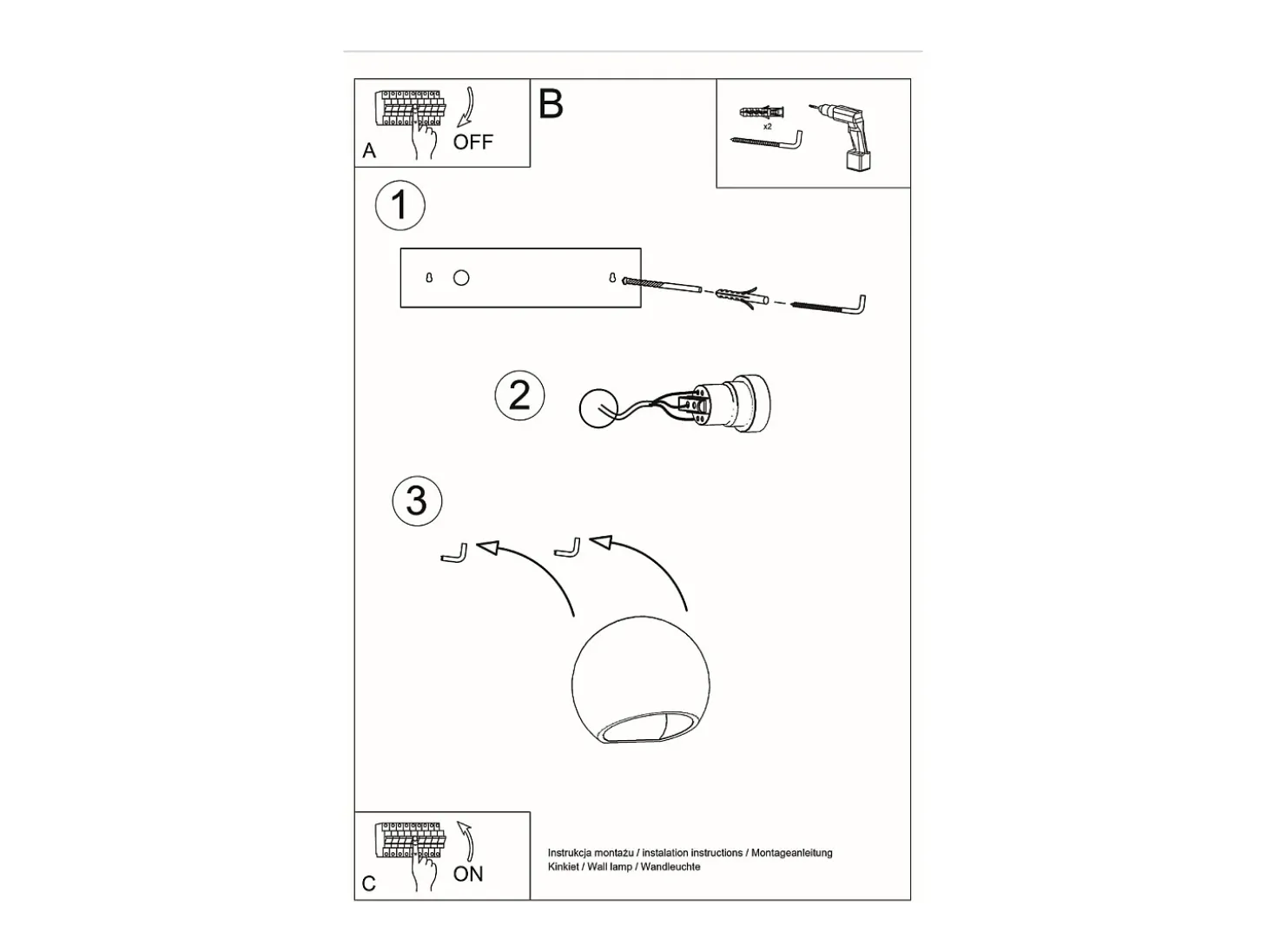 Sollux - 1 luz de pared de cerámica a ras de suelo blanca, E27