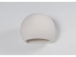 Sollux - 1 luz de pared de cerámica a ras de suelo blanca, E27