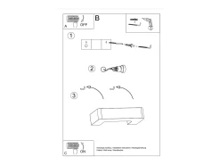 Sollux Lighting Aplique Para Pared^Sollux - 1 luz de pared de cerámica a ras de suelo blanca, E27 Blanco
