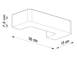 Sollux Lighting Aplique Para Pared^Sollux - 1 luz de pared de cerámica a ras de suelo blanca, E27 Blanco