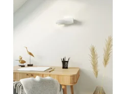 Sollux Lighting Aplique Para Pared^Sollux - 1 luz de pared de cerámica a ras de suelo blanca, E27 Blanco