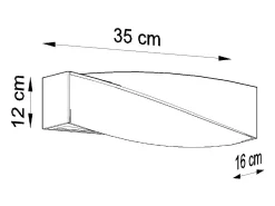 Sollux Lighting Aplique Para Pared^Sollux - 1 luz de pared de cerámica a ras de suelo blanca, E27 Blanco