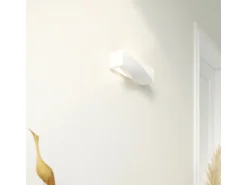 Sollux Lighting Aplique Para Pared^Sollux - 1 luz de pared de cerámica a ras de suelo blanca, E27 Blanco