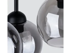 Best Sollux Lighting Sollux Alino Lámpara de techo semiempotrable multi brazos negra Negro