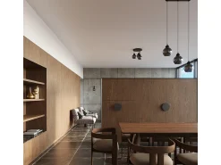Best Sollux Lighting Sollux Alino Lámpara de techo semiempotrable multi brazos negra Negro