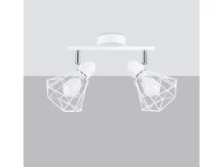 Sollux Lighting Plafón^Sollux Artemis Foco de techo Twin Blanco
