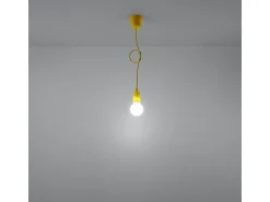 Sollux Lighting Lámpara Suspendida^Sollux DIEGO - 1 lámpara colgante de techo amarilla Amarillo