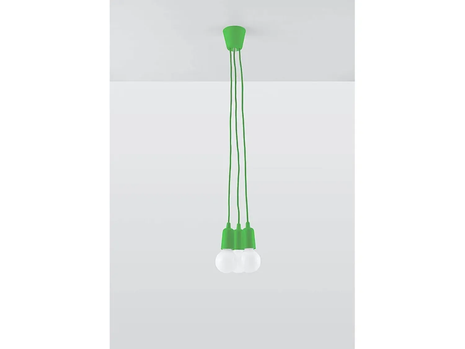 Sollux Lighting Sollux DIEGO - Lámpara colgante de techo con 3 luces Verde