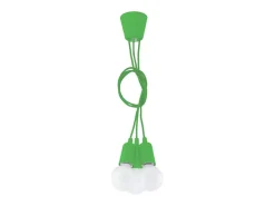 Sollux Lighting Sollux DIEGO - Lámpara colgante de techo con 3 luces Verde