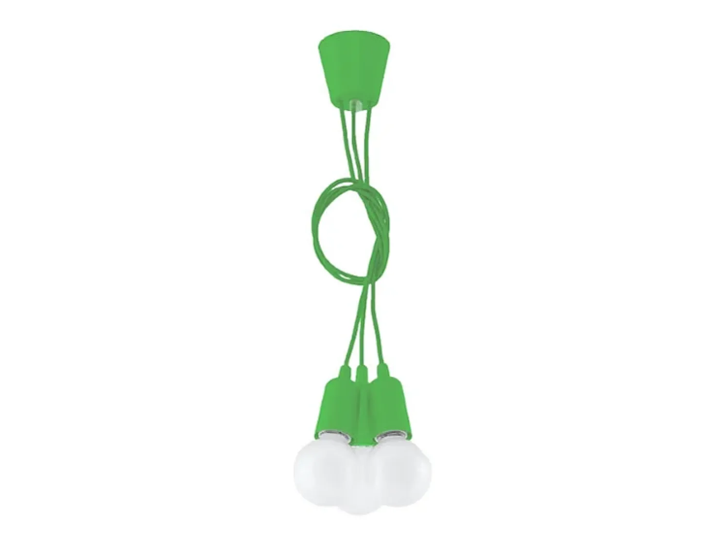 Sollux Lighting Sollux DIEGO - Lámpara colgante de techo con 3 luces Verde
