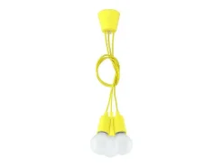 Sollux Lighting Lámpara Suspendida^Sollux DIEGO - Lámpara colgante de techo con 3 luces, Amarillo