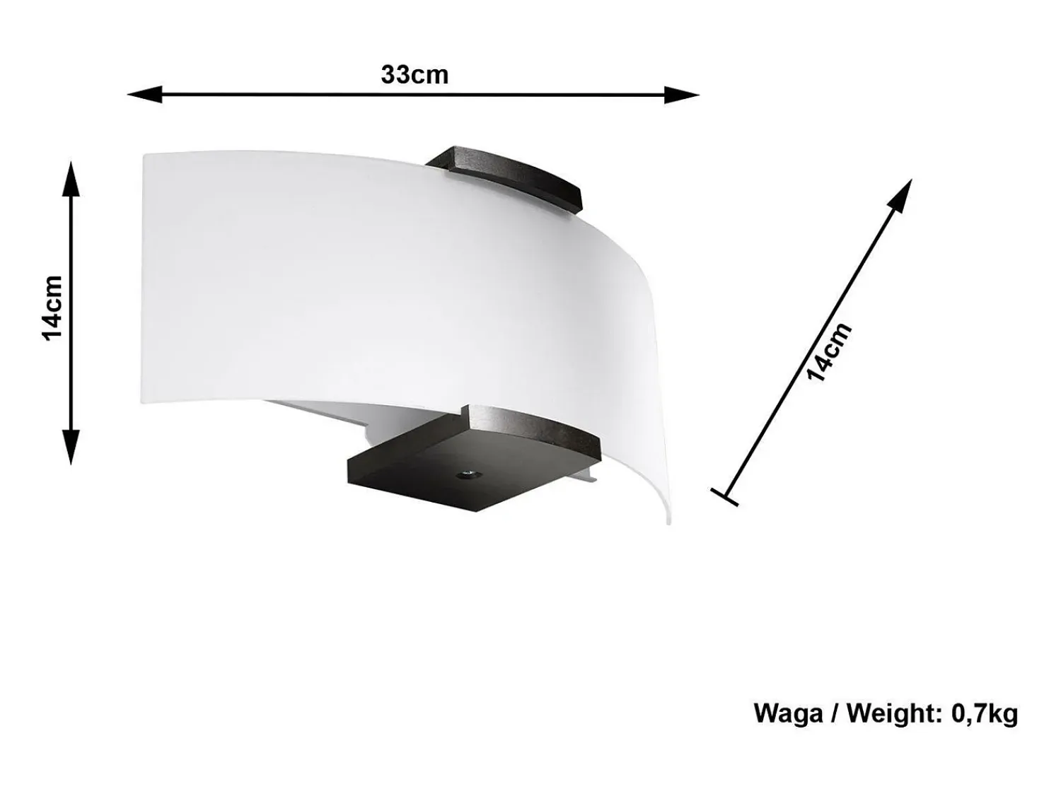 Best Sollux Lighting Sollux EMILIO - Aplique de 2 luces , Wengué, E14 Blanco