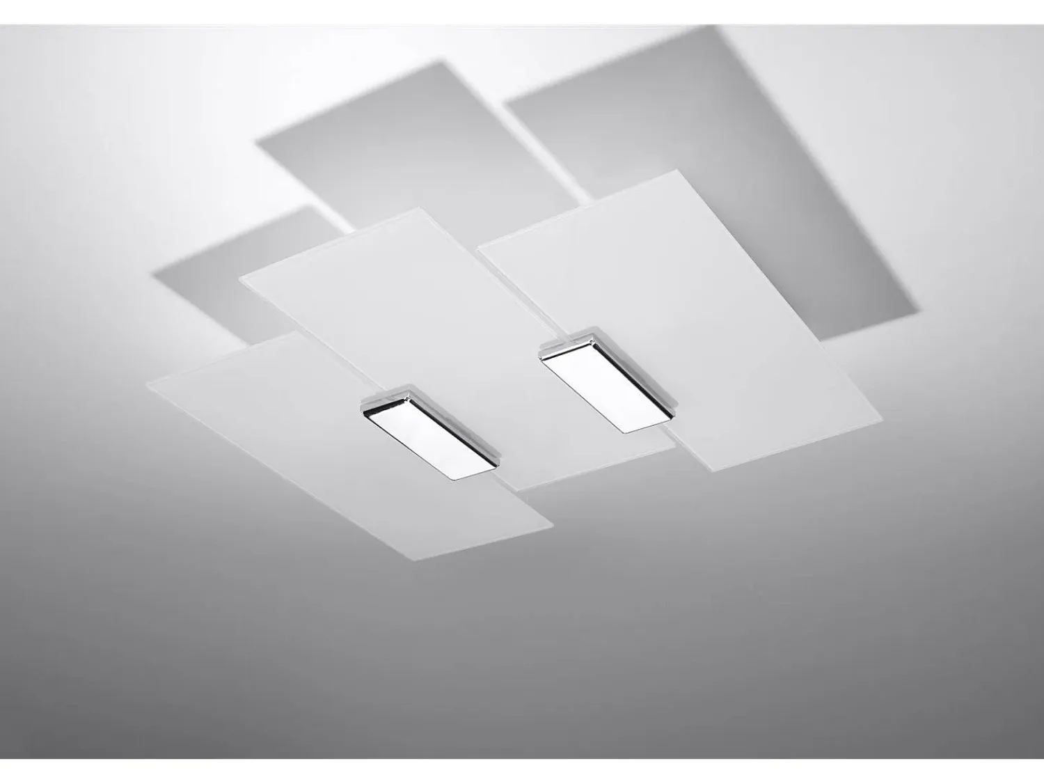 Sollux Lighting Plafón^Sollux FABIANO - Plafón decorativo de 3 luces , Cromado, E27 Blanco