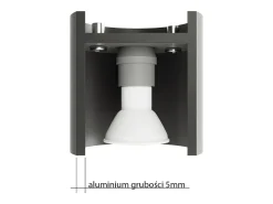 Sollux Lighting Aplique Para Pared^Sollux INEZ - 1 lámpara de pared empotrada en , G9 Negro