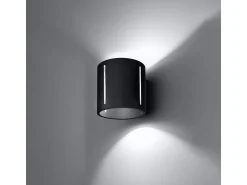 Sollux Lighting Aplique Para Pared^Sollux INEZ - 1 lámpara de pared empotrada en , G9 Negro