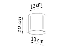 Sollux Lighting Aplique Para Pared^Sollux INEZ - 1 lámpara de pared empotrada en , G9 Negro