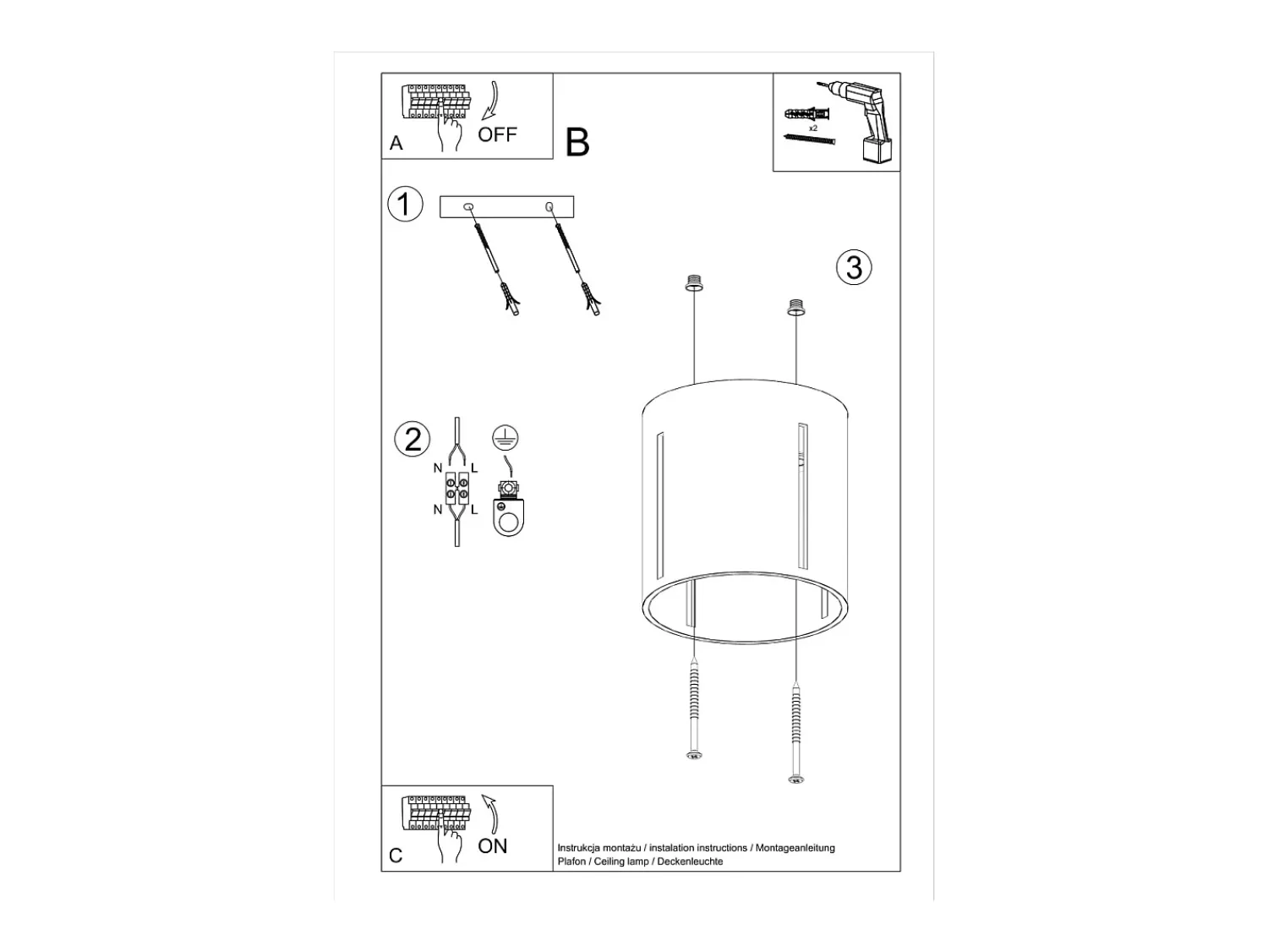 Sollux Lighting Sollux INEZ - 1 luz de techo al ras de color claro, G9 Gris