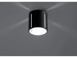 Sollux Lighting Plafón^Sollux INEZ - 1 luz de techo empotrada en , G9 Negro