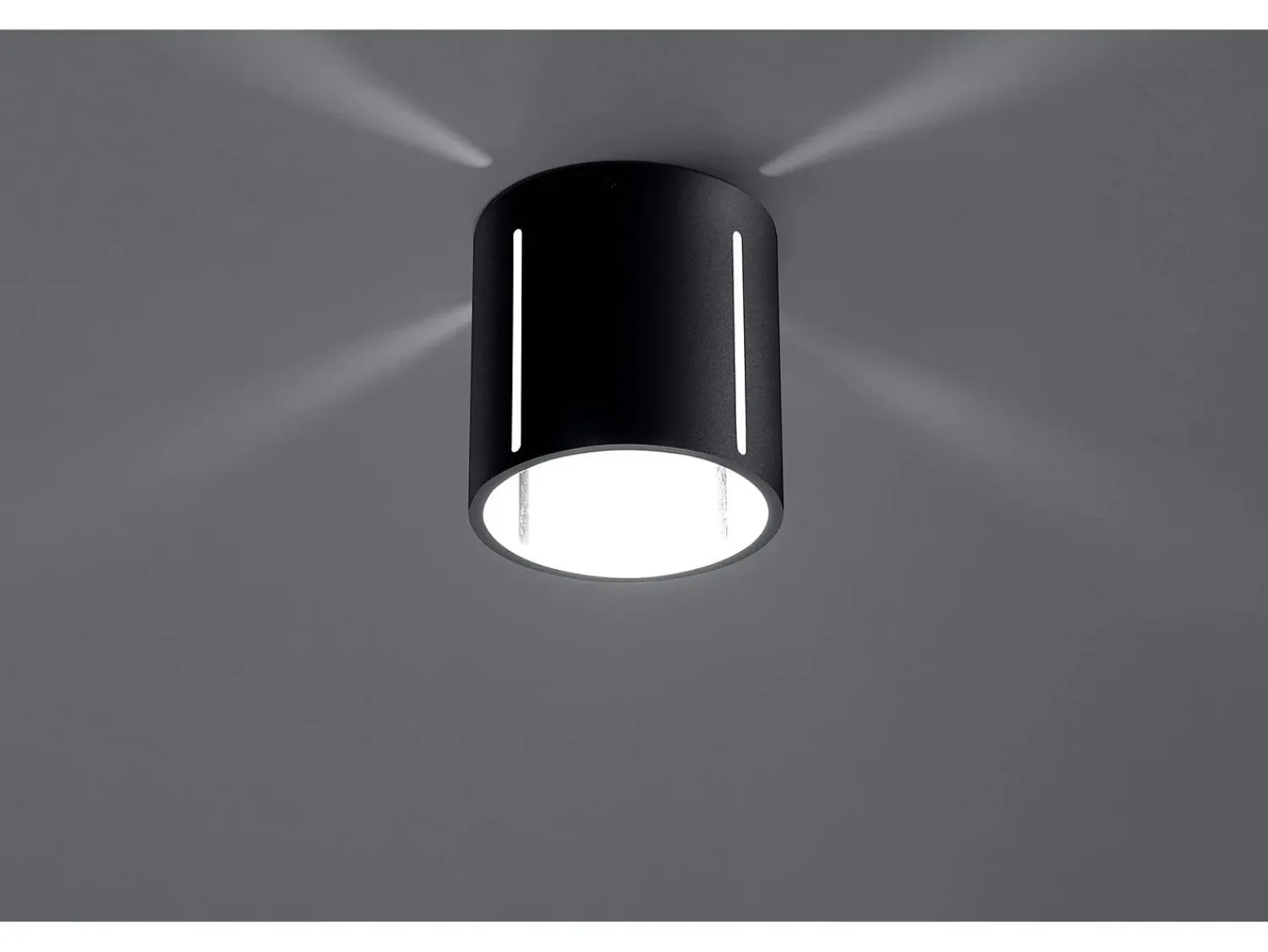Sollux Lighting Plafón^Sollux INEZ - 1 luz de techo empotrada en , G9 Negro