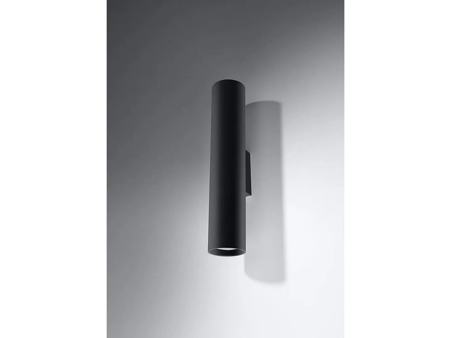 Sollux LAGOS - 2 Light Up Down Flush Wall, Negro, GU10