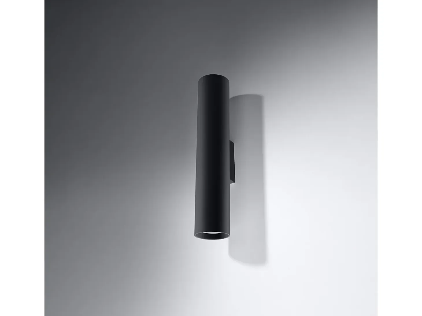 Sollux LAGOS - 2 Light Up Down Flush Wall, Negro, GU10