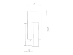 Sollux Lappo Aplique de pared de empotrar Blanco