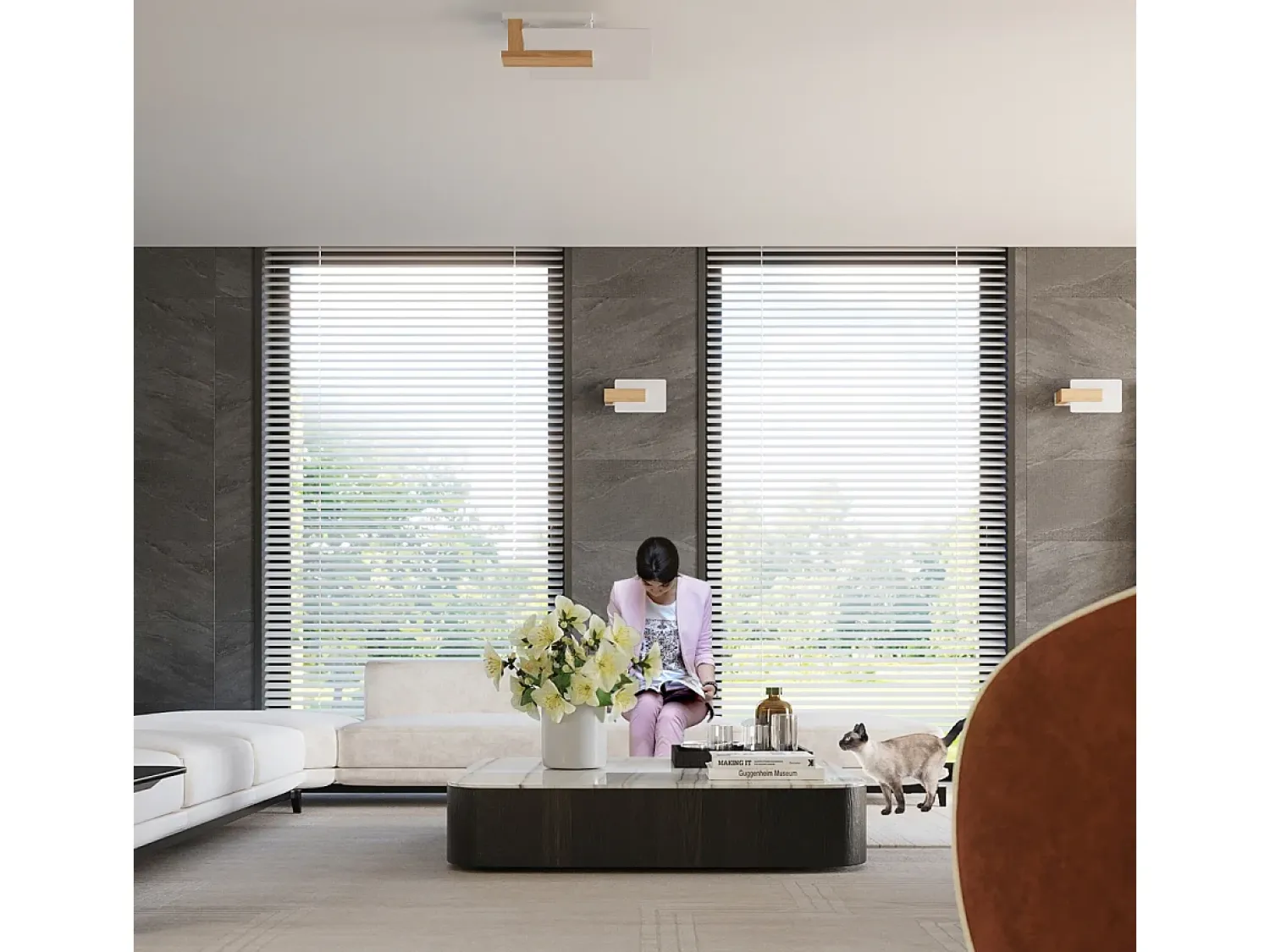 Sollux Lighting Aplique Para Pared^Sollux Lappo Aplique de Pared de Empotrar Madera Natural Marru00f3n