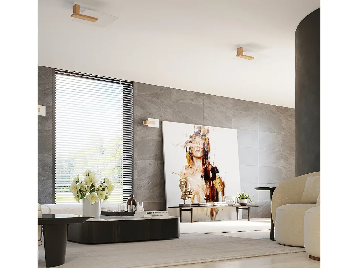 Sollux Lighting Aplique Para Pared^Sollux Lappo Aplique de Pared de Empotrar Madera Natural Marru00f3n