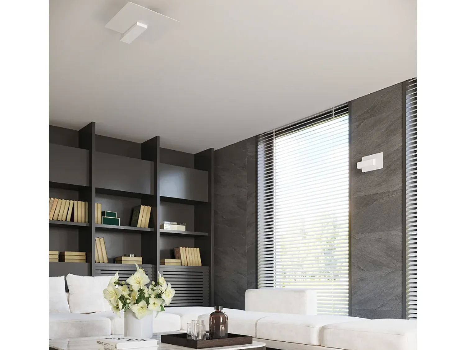 Sollux Lighting Plafón^Sollux Lappo Plafón de empotrar Blanco