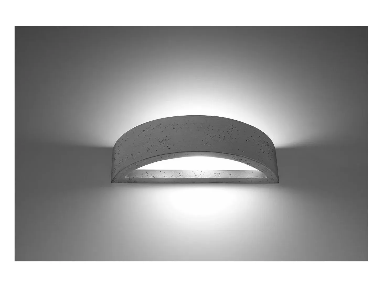 Sollux Lighting Atena Up & Down Aplique Gris Cemento, 40cm