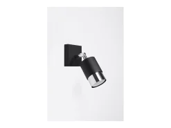 Sollux Lighting Nero Foco individual, negro/cromado, 1x GU10