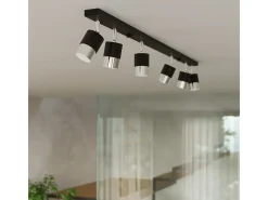 Sollux Lighting Nero Foco individual, negro/cromado, 1x GU10