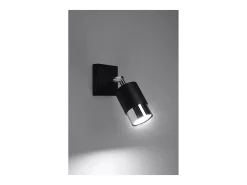 Sollux Lighting Nero Foco individual, negro/cromado, 1x GU10