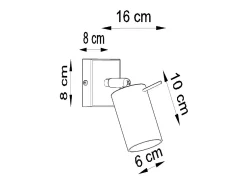 Sale Sollux Lighting Ring Foco individual, , 1x GU10 Negro