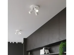 Sollux Lighting Ring Grupos de focos de techo, blanco, 3x GU10