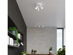 Sollux Lighting Ring Grupos de focos de techo, blanco, 3x GU10