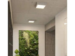 Sollux Lighting Plafón^Riza Plafón de Empotrar Cemento, 33cm Gris