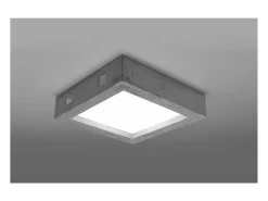 Sollux Lighting Plafón^Riza Plafón de Empotrar Cemento, 33cm Gris