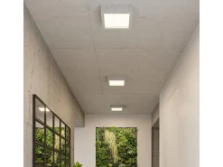Sollux Lighting Plafón^Riza Plafón de Empotrar Cemento, 33cm Gris