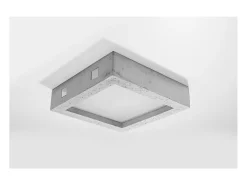 Sollux Lighting Plafón^Riza Plafón de Empotrar Cemento, 33cm Gris