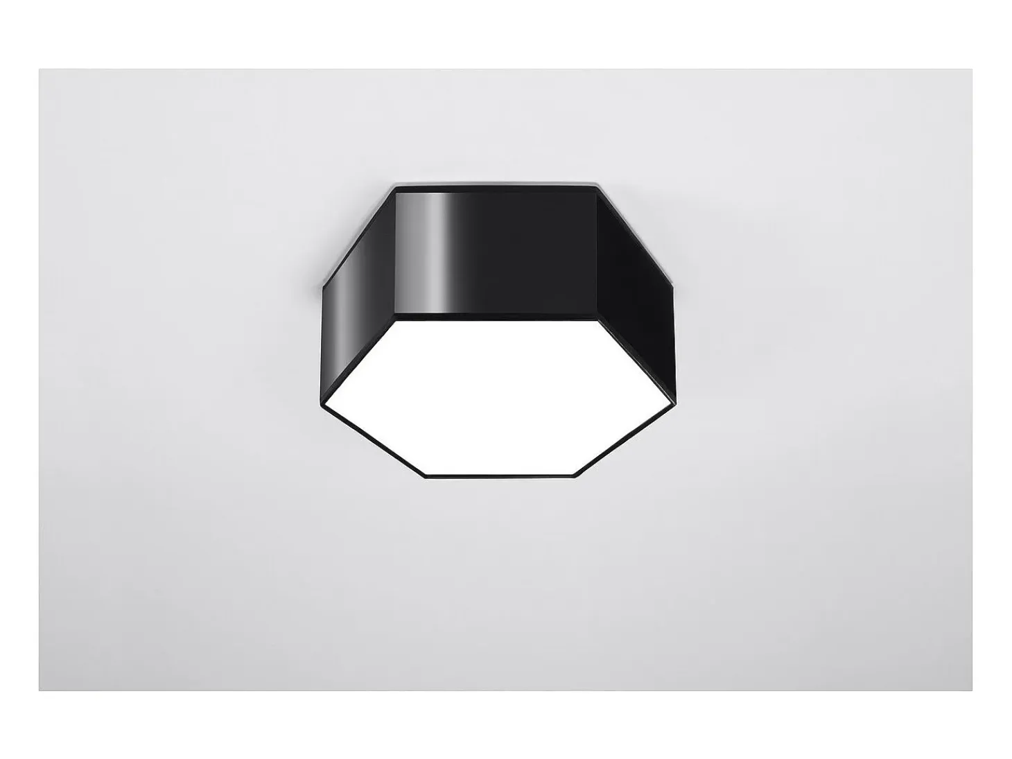 Sollux Lighting Sunde Plafón Decorativo Empotrado, Negro, 13,5cm