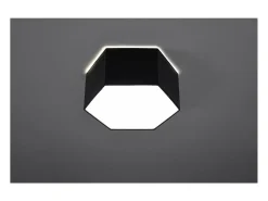 Sollux Lighting Sunde Plafón Decorativo Empotrado, Negro, 13,5cm