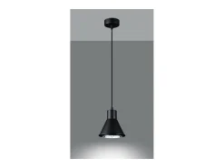 Sollux Lighting Taleja Lámpara de Techo Colgante Dome, , 1x ES111 Negro