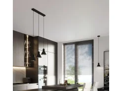 Sollux Lighting Taleja Lámpara de Techo Colgante Dome, , 1x ES111 Negro
