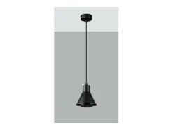 Sollux Lighting Taleja Lámpara de Techo Colgante Dome, , 1x ES111 Negro
