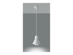 Sollux Lighting Taleja Lámpara de Techo Colgante Dome, Blanca, 1x ES111