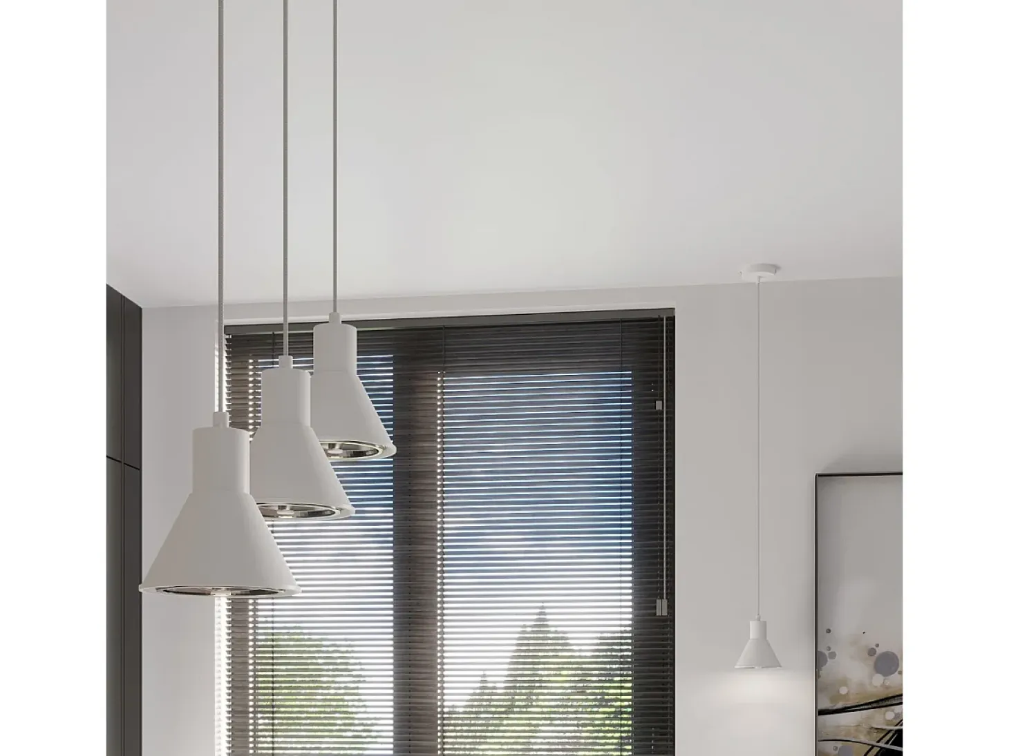 Sollux Lighting Taleja Lámpara de Techo Colgante Dome, Blanca, 1x ES111