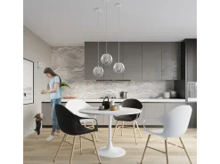 Sollux Lighting Tulos Plafón Colgante Cluster, Blanco, 3x E27