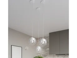 Sollux Lighting Tulos Plafón Colgante Cluster, Blanco, 3x E27