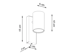 Sollux Lighting Aplique Para Pared^Utti Foco individual, , 1x GU10 Blanco